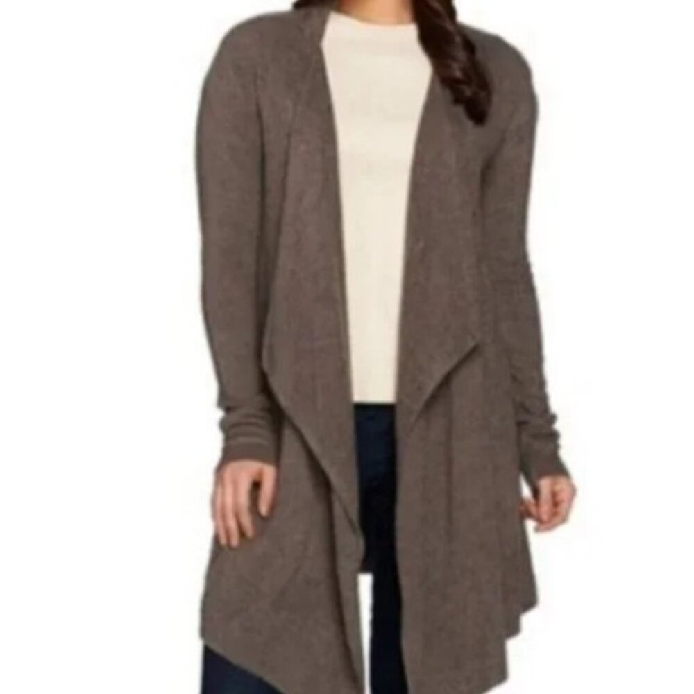 Barefoot Dreams Cozychic Lite Women's Calypso Cocoa Cardigan Size‎ L